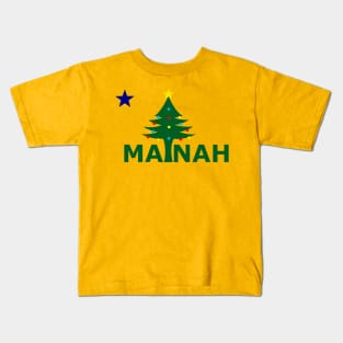 A Merry Christmas Mainah Flag Kids T-Shirt